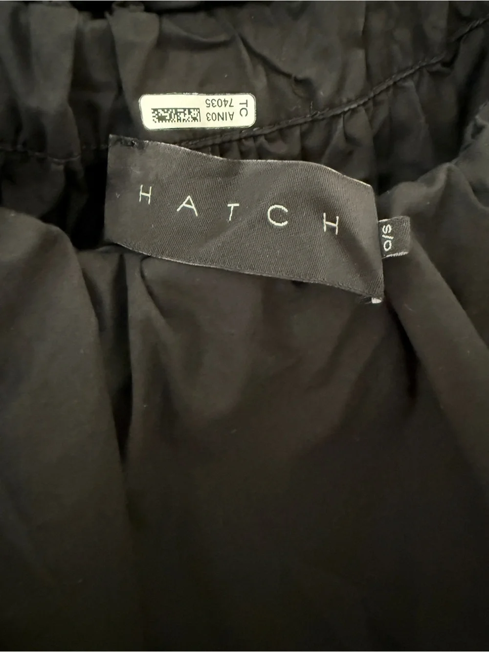 Hatch Maternity Off-Shoulder Black Women's Jumpsuit